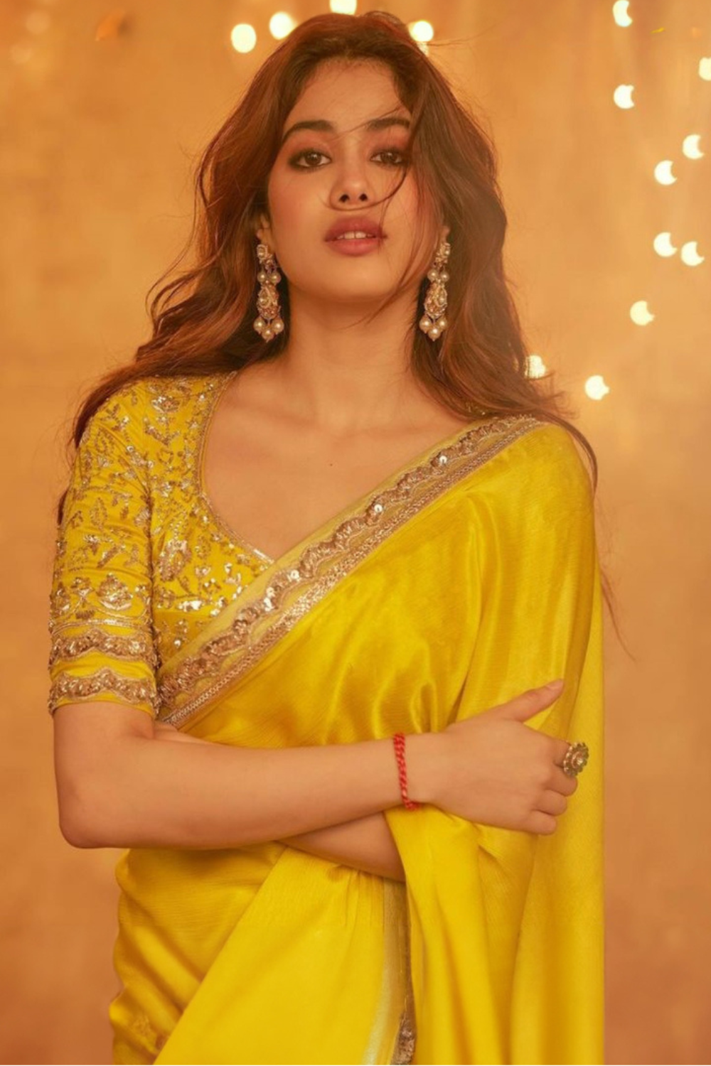 Yellow Georgette Designer Latest Saree | Casual saree, Saree designs, Georgette  sarees