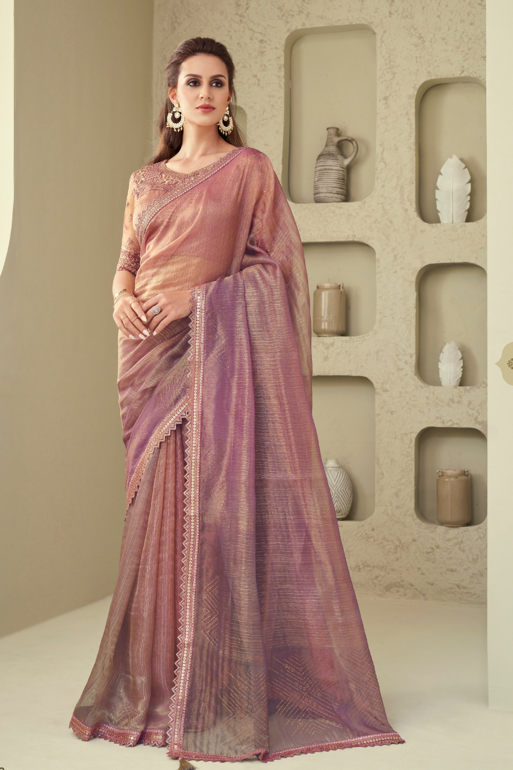 multicolor designer saree 1