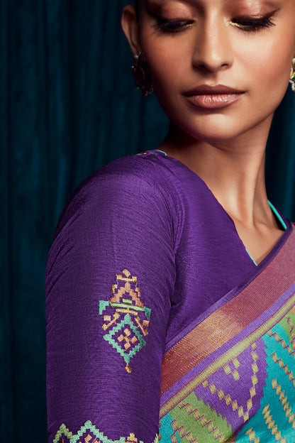 multicolor brasso saree 6