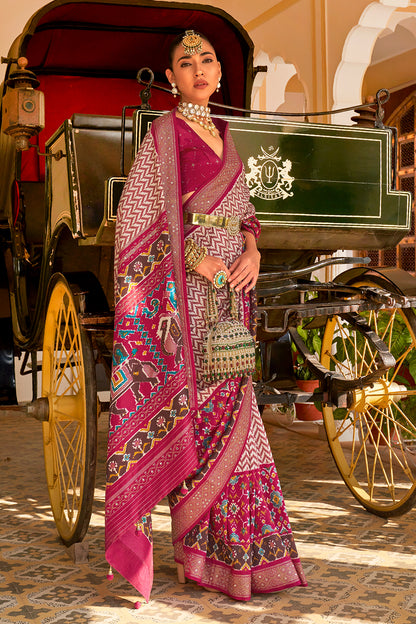 pink saree