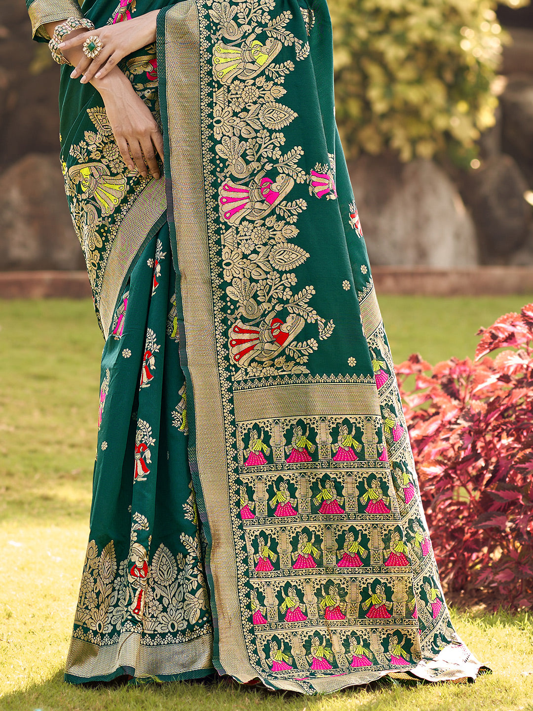 castleton green banarasi saree 1 3