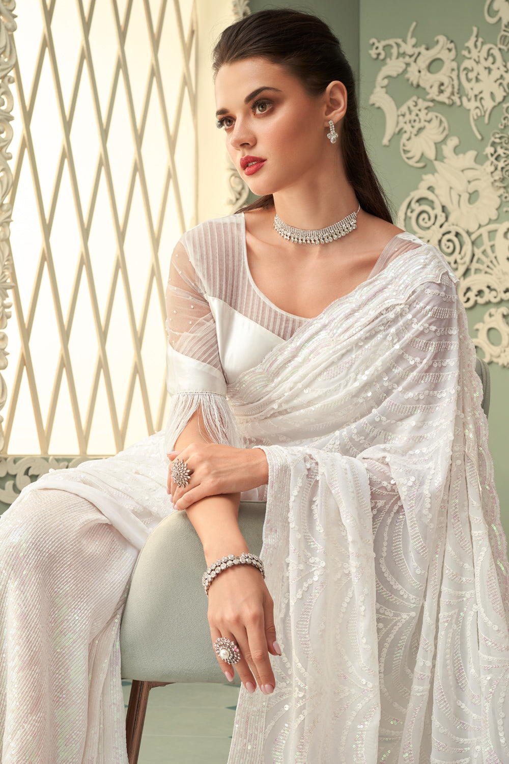 georgette saree