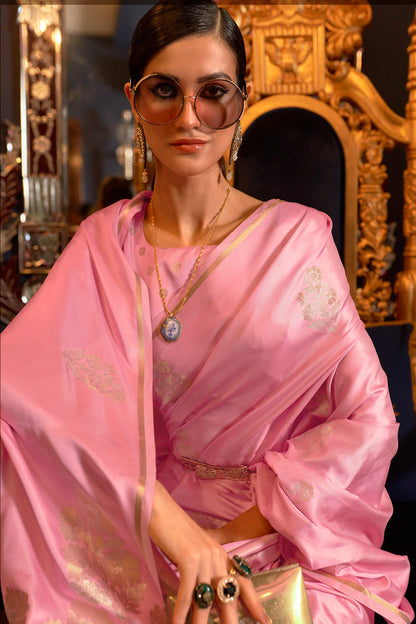 blush pink banarasi saree 4