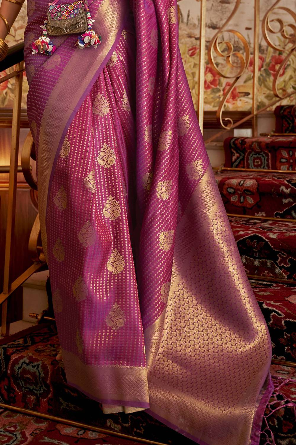 eminence purple kanjivaram saree 2