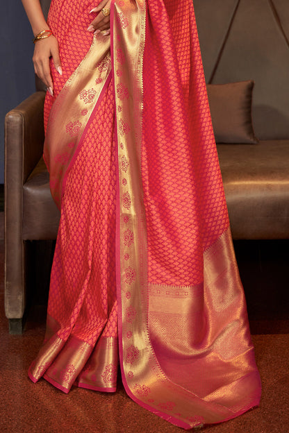 apple red kanjivaram saree 2