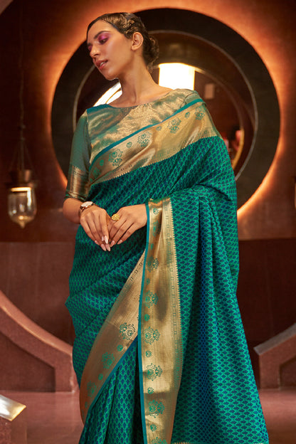 castleton green kanjivaram saree 1