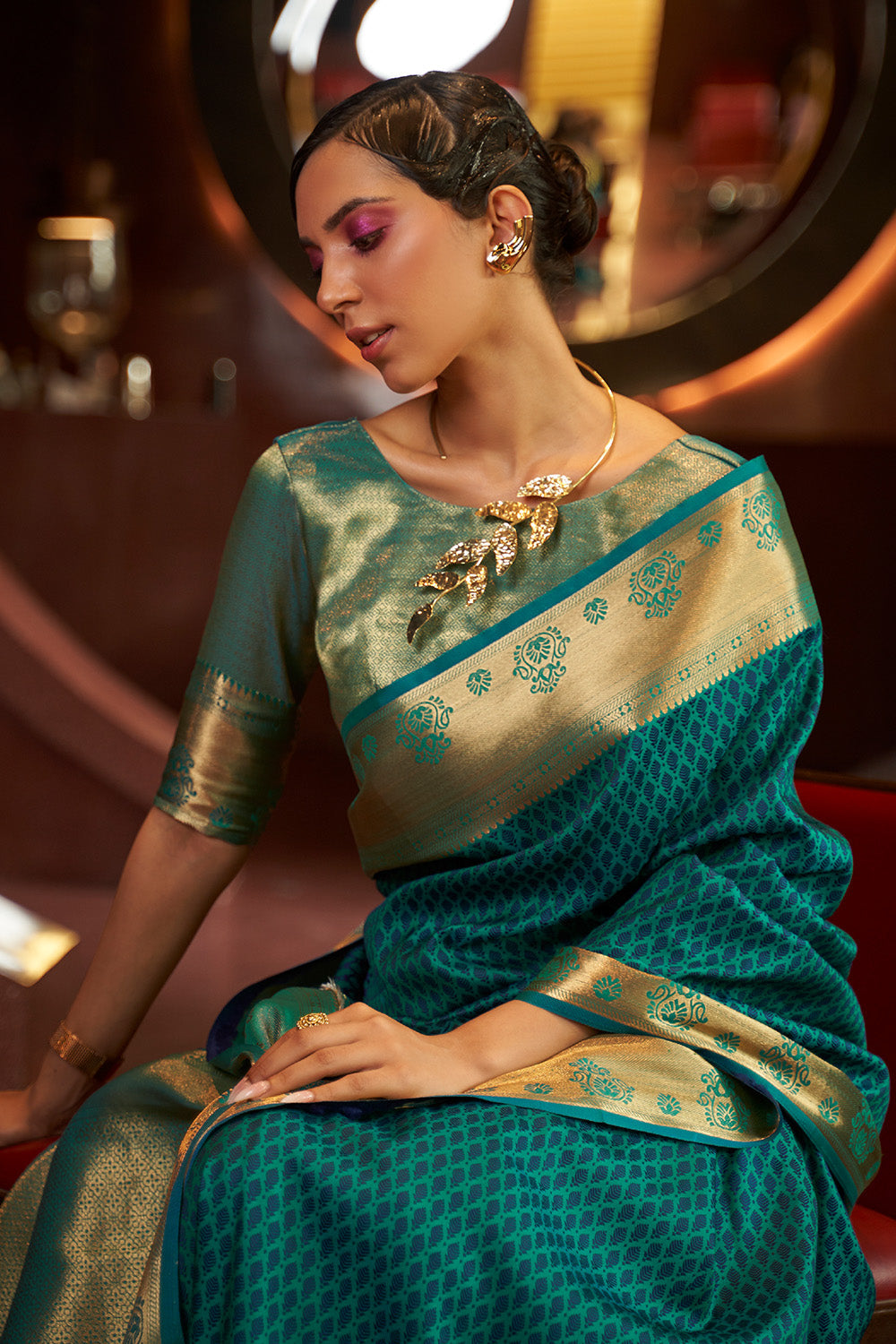 castleton green kanjivaram saree 4